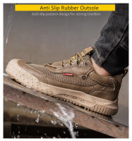 Zapatos de seguridad transpirables, zapatillas de trabajo con protección, antipinchazos, punta de acero, antideslizantes, Verano - details 8