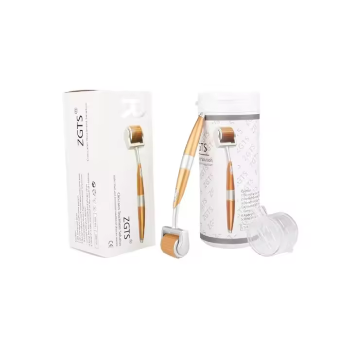 ZGTS-Rodillo Derma para masaje, Microagujas de titanio, para belleza e inducción del cabello, 192 - 1