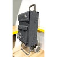 Carrito de Compras Plegable Ligero Resistente, 4 Ruedas, Capacidad de Carga de 40 Litros para Compras de Alimentos - details 3