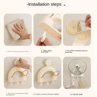 Soporte para tapa de olla con ventosa para colgar en la pared, sin perforaciones, soporte para tabla de cortar con buena carga, ahorro de espacio estable - details 13