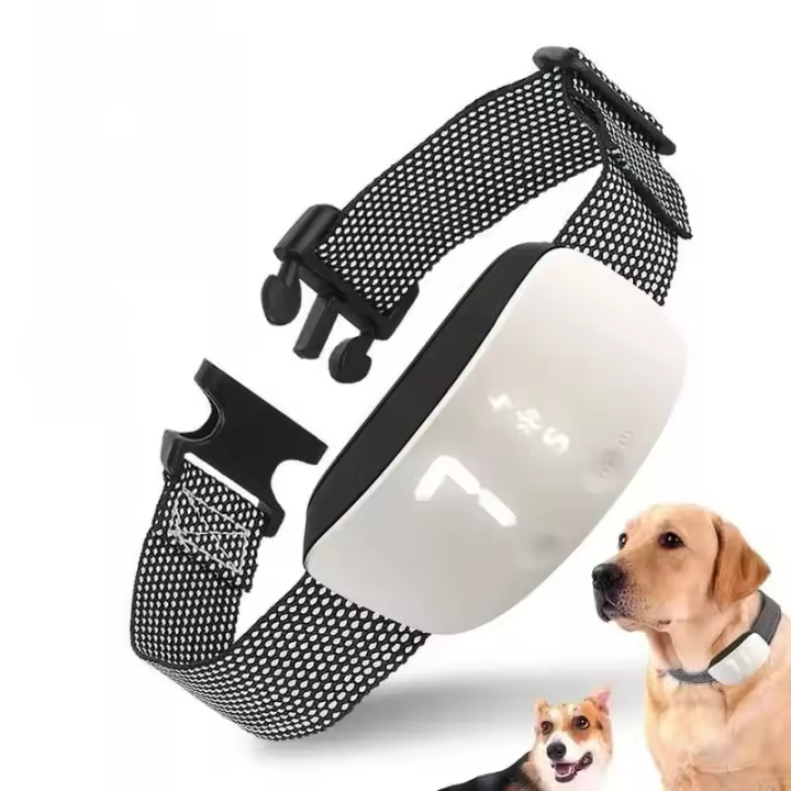 Perros de entrenamiento antigadridos IP67, pitida de vibración de descarga Eléctrica, Collar Automático antiladidos para Perros, accesorios cargables para Perros - 1