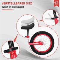 Bicicleta sin Pedales para Niños 16 Pulgadas de 3 4 5 6 7 Años Niña y Niño, Manillar y Sillín Ajustables, Ruedas de Goma, Cuadro de Acero al Carbono, hasta 45 kg - details 20