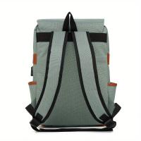 Mochila de estudiante Mochila de viaje Mochila casual al aire libre para hombres y mujeres Bolsa de computadora Bolsa de hombro Mochila multiusos con decoración de cinturón - details 1