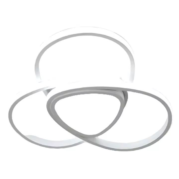 Plafón LED de Techo Blanco Moderno GOECO, 36W, Aluminio Blanco, 6500K Luz Blanca Fría, lluminación Interior Nórdica para Sala de estar, Dormitorio, 30*30*7  CM - 1