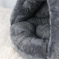 Cama de lana cálida para gatos, perrera suave para perros pequeños y gatos, casa para dormir para cachorros, almohadillas para tienda de campaña, accesorios para mascotas - details 6