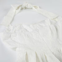 BUNO-Vestido de encaje ajustado a la cintura con cuello bajo, falda corta nueva dulce y picante con personalidad sin espalda, verano 2025. - details 14