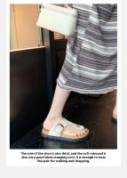 Zapatillas Birkenoln con Clip para mujer, chanclas con suela gruesa y punta abierta, plantilla de PVC, prendas de vestir elegantes fáciles de combinar, novedad de 2024 - details 6