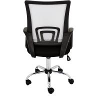 Silla de Oficina sin Reposacabezas, Poliéster y Rejilla, Gris, 53,5x57x98 cm - details 3