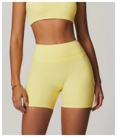 Pantalones cortos sólidos para mujer, pantalones cortos de Yoga para correr, Push Up, entrenamiento, gimnasio, pantalones cortos deportivos de cintura alta, mallas cortas, ropa de Yoga - details 7