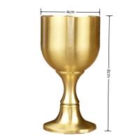 Taza de Bronce Vintage Vino Rojo, Borde Suave, Brillo Goso Portátil para Fiesta en Casa, Boda, Escena - details 37