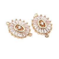 Colgantes de Encanto de Margarita de Brass de 18K Oro 4PCS Diamante Falo Joyería de Moda China - details 2