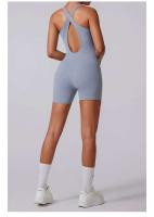 Mono deportivo sin costuras Lifting de cadera, espalda descubierta, shorts cruzados - details 8