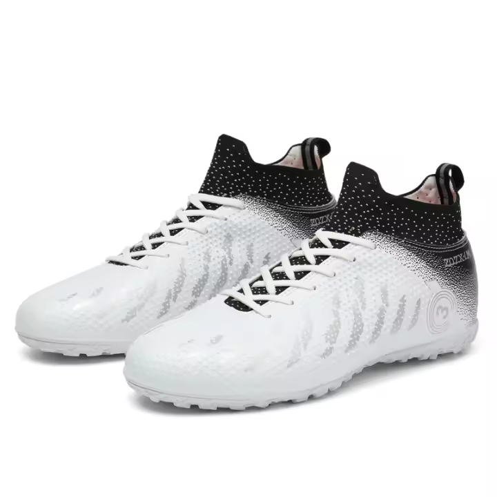 Zapatos de fútbol sala profesionales de césped artificial transpirable de caña alta para hombre y mujer - 1