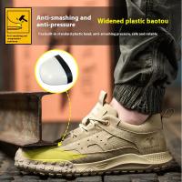 Hombre anti-perforación anti-desgarro obra de construcción seguro de trabajo zapatos de chapa de acero zapatos aislados de seguridad zapatos deportivos - details 0