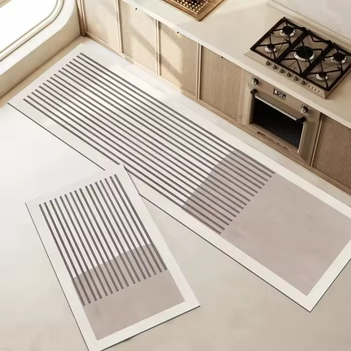 Alfombra de cocina superabsorbente, diatomita larga, suave, washa, antideslizante, para entrada del baño - 1