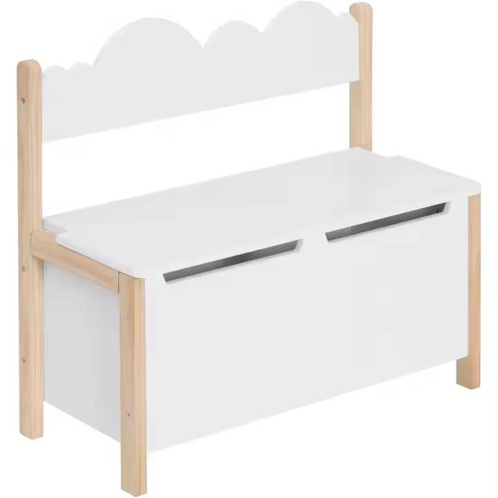 Caja de Juguetes Baúl Almacenamiento con Estilo para Niños Pequeños 60x25,5x55cm - 1