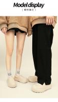 Zapatos de algodón con plataforma para hombre y mujer, zuecos cálidos de invierno para jardín, zapatillas impermeables para interiores y exteriores, informales, Unisex - details 8