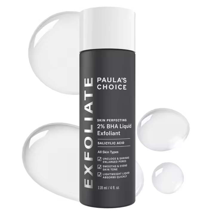Paula's Choice SKIN PERFECTING 2% BHA Exfoliante líquido de ácido salicílico-exfoliante facial para puntos negros, poros agrandados y arrugas - 1