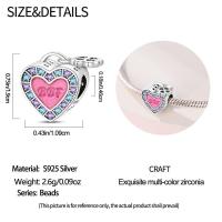 Abalorio Original de Plata de Ley 925 para mujer, abalorio de alta calidad adecuado para pulsera DIY, cuentas de amor para el Día de San Valentín, regalos de joyería para fiesta, nuevo - details 42