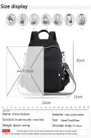 Mochila antirrobo de gran capacidad para mujer, morral escolar de nailon de alta calidad, diseño sólido, antisalpicaduras, novedad de 2023 - details 2