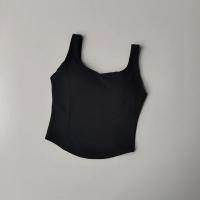 Sujetador deportivo de alta resistencia para mujer Camiseta sin mangas desnuda de yoga de alta elasticidad para uso externo - details 8
