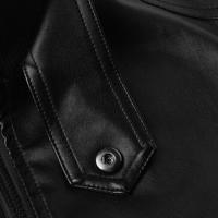 Chaqueta de cuero para hombre, chaqueta delgada de estilo Punk, los mejores regalos para el padre - details 5