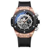 Reloj de cuarzo brillante geométrico para hombres multifunción - details 0