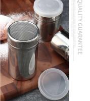 Tarro de acero inoxidable, sal, azúcar, botella de pimienta, tapa giratoria, soporte para palillos de dientes, lata de Aleminación para condimentos para barbacoa, cocina - details 11