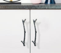 KAK-10 piezas rama de árbol Pomos y tiradores de armario de cocina aleación de Zinc dorado manija de muebles perillas decorativas para cajones herrajes para puertas - details 4