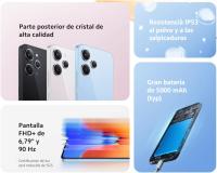 Xiaomi Redmi 12 4G - Smartphone de 4+128GB, Pantalla de 6,79 FHD+ AdaptiveSync 90 Hz, MediaTek G88, Triple cámara de 50MP, sin NFC, batería de 5000 mAh, Azul - details 2