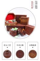 Bandeja de fruta de madera de madera ácida hecha a mano india nepalí, joyero, adornos de decoración del hogar - details 1