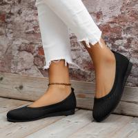 Zapatos planos de primavera para mujer, nuevas zapatillas de deporte con calcetines tejidos, mocasines transpirables sin cordones con punta redonda para mujer, zapatos ligeros de talla grande 36-43 - details 2