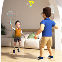 Badminton Training Equipment Adjustable Height Badminton Rebound Trainer for Club Competition Tournaments - details 4