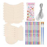 Paquete de 6 kit de manualidades con carillón de viento de pájaro 3D para niños, pintura DIY y construcción de manualidades de animales de madera, regalos de cumpleaños para niñas/niños - details 1