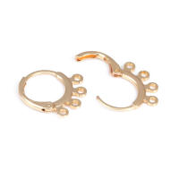 Aretes de Cuerda de Metal Dorado de 18K Diseño Redondo Rectangular de Alta Calidad - details 89