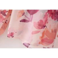 BUNO-Conjunto de dos piezas con estampado floral y manga larga para mujer, camisa informal con una hilera de botones y falda plisada de cintura alta - details 19