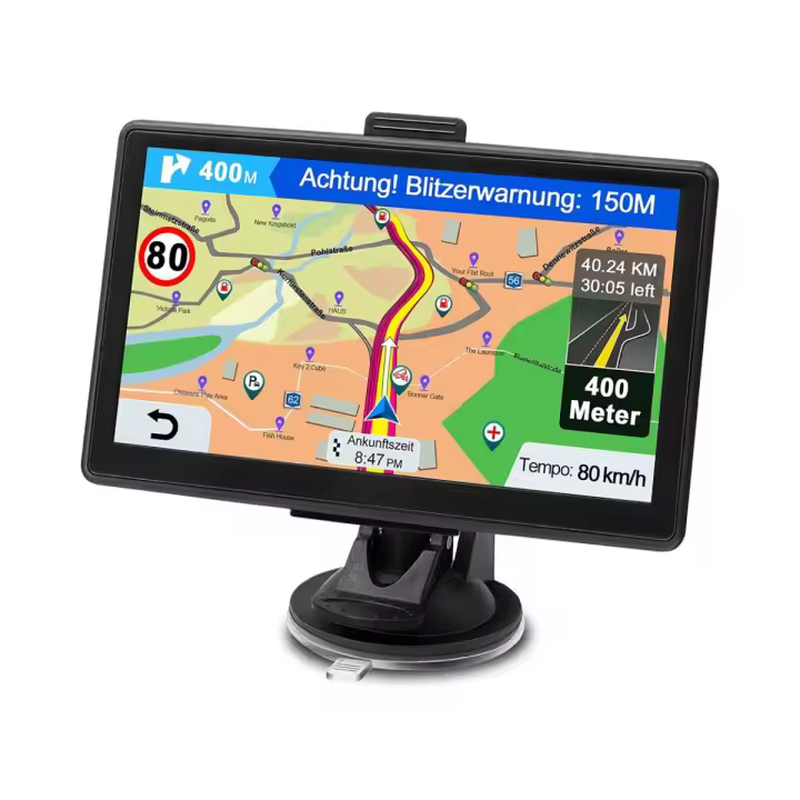 Navegador GPS para coche de 7 pulgadas, Navegador 3D con voz, bluetooth 8G integrado, versión de FM - 1