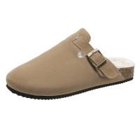 Plus Velvet Birken Sandalias de medio resbalón para mujer Ropa de verano al aire libre Punta redonda Zapatos perezosos de medio resbalón - details 3