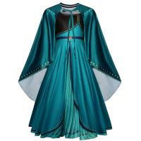 Disfraz de princesa Anna verde para niñas pequeñas, disfraz de Halloween, vestido elegante para fiesta de cumpleaños, vestido de carnaval - details 20