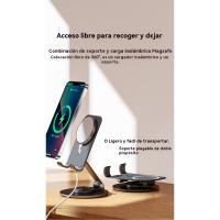 Nueva tableta teléfono móvil soporte universal teléfono móvil soporte de carga inalámbrica puede ser de 360 ​​grados plegable soporte de la tableta - details 6