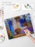 RUOPOTY-pintura acrílica moderna por números, lienzo de flores, regalo personalizado - details 1