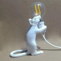 Lámpara de Noche de Resina de Ratón Nórdico Diseño de Dibujos Animados Iluminación para el Hogar - details 1