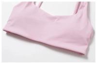 Conjunto de Yoga para Mujer de Cintura Alta Secado Rápido para Correr Fitness 2 Piezas Traje Deportivo sin Mangas de Nylon con Lining - details 26