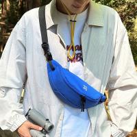 Bolso de pecho deportivo de gran capacidad para hombre, bandolera de nailon con contraste de Color, bolso de dumplings, impermeable, de estilo coreano, para exteriores - details 32