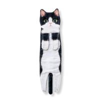 Toallas de mano de gato divertidas para decoración de baño, toalla de gato para Decoración de cocina, lindas toallas de cara colgantes, súper absorbentes suaves A + B - details 5