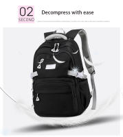 Mochila escolar para chicas adolescentes, morral sencillo de color sólido para mujer, morral escolar juvenil - details 12