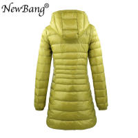 Chaqueta de plumón ultraligera para mujer, abrigo largo con capucha, talla grande 7XL 8XL, para invierno - details 4