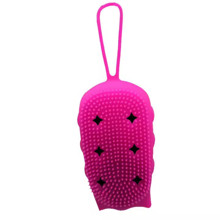 Nuevo cepillo de baño creativo de búho, cepillo de limpieza de la piel de baño de masaje en el hogar, cepillo suave de silicona, precio de complemento - 1