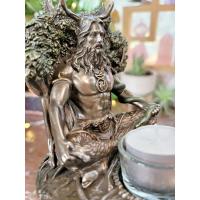 Portavelas de Diosa Celta Adorno de Escritorio de Resina con Estatua de Diosa - details 13