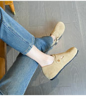 Zapatos todo incluido con plataforma de cuero, nueva versión coreana de versátiles zapatos individuales con aumento de altura interior de un pedal - details 9